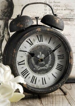 metal table clock